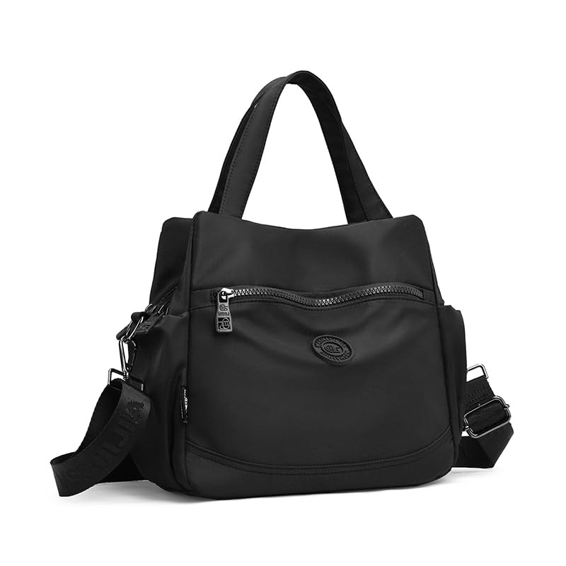 Bolso bandolera ligero impermeable de nylon para mujer miniatura 1