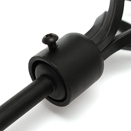 EGOERA Curtain Holdbacks, Crown Design Curtain Drapery Holdbacks Tieback, Curtain U Metal Hooks Holder, Black - Image 3