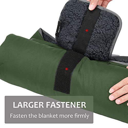 Image of Tirrinia Large Waterproof Outdoor Blanket, Soft Warm Windproof Stadium Blanket with Sherpa Fleece and Foldable for Outdoor Sport, Baseball, Football, Beach, Concerts, Car