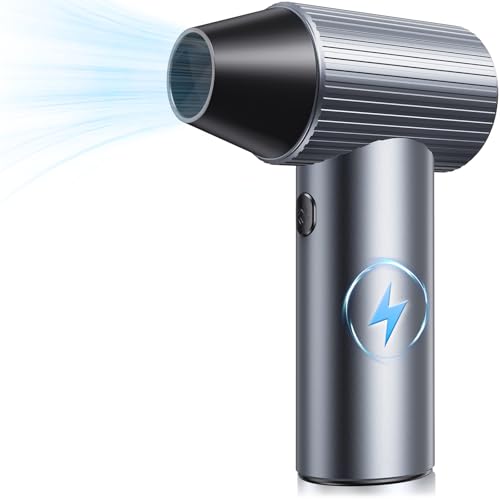 Produktbild von Solareye Druckluft Compressed Air Duster, 3-Gang 300000 U/min, Elektrische Staubgebläse Luftdruckspray Mit 7500mAh Akku, Reinigungsbürste Und USB Schnellladung, Für PC Reinigungsset, Auto, Sofa