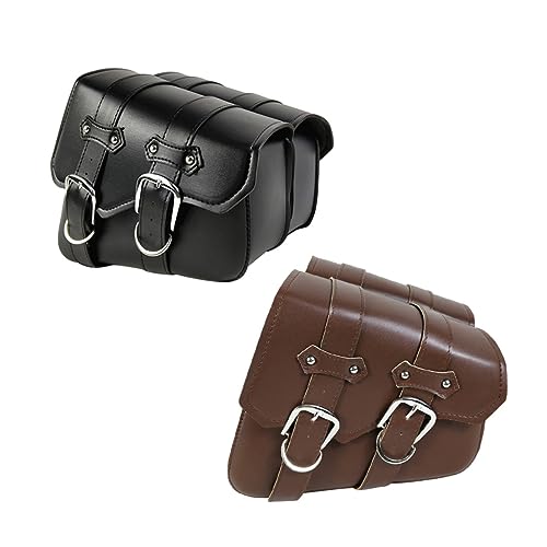 Bolsa colgante para motocicleta alforja de cuero PU para motocicletas eléctricas organizador de herramientas miniatura 1