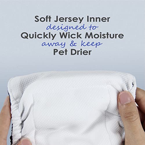Image of wegreeco Washable Male Dog Belly Band (Stylish Pattern)- Pack of 3 - Washable Male Dog Belly Wrap, Dog Diapers Male (Whale, XS)
