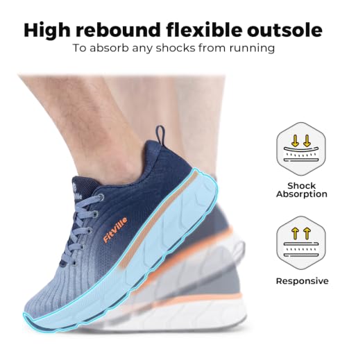 Image of FitVille Wide Walking Shoes for Men Comfortable Lightweight Running Wide Toe Box Shoes for Men Non Slip Cushioned