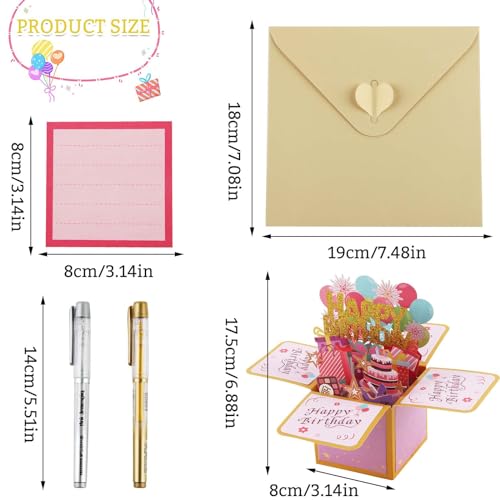 ACTOYS Biglietto Auguri Compleanno, 3D Pop Up