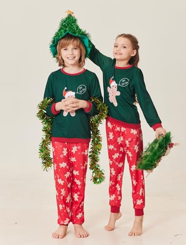 Ekouaer Christmas Child Pajamas Sets X-mas Holiday Pjs3