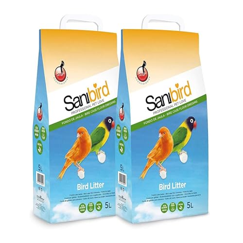 Sanibird SANI5 - Arena para Aves, Bolsa 5 litros - Pack de 2 Unidades - 10 litros en Total