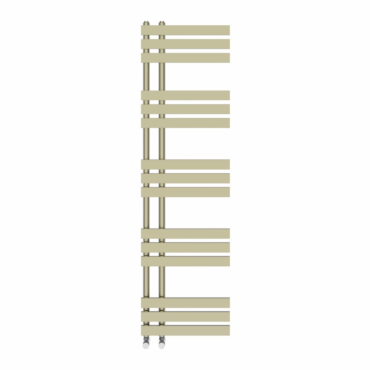 Nrg Brushed Brass Heated Towel Rail Radiator Designer Bathroom Central Heating Warmer Rad Ladder Heater 1600 X 450Mm