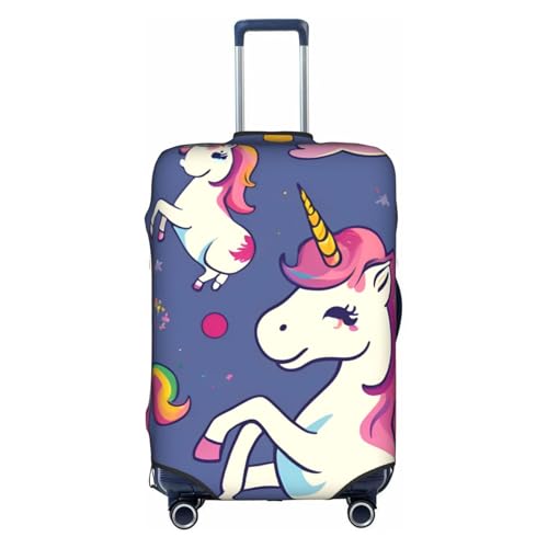 unicorn accessories Print Protective Suitcase Cover Washable Travel Luggage Protector with Concealed Zipper