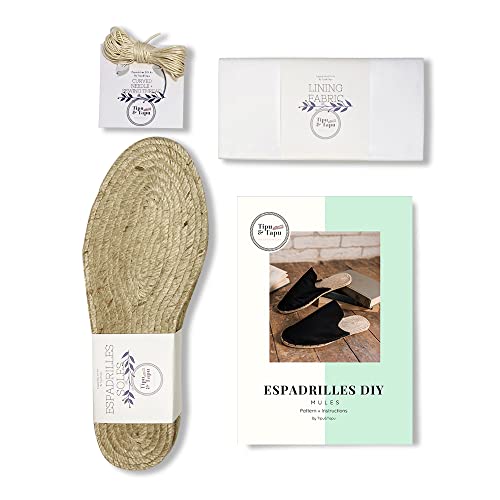 Kit DIY de Fabrication Espadrilles Chaussons Mules TipuAndTapu Le Durable pour Homme