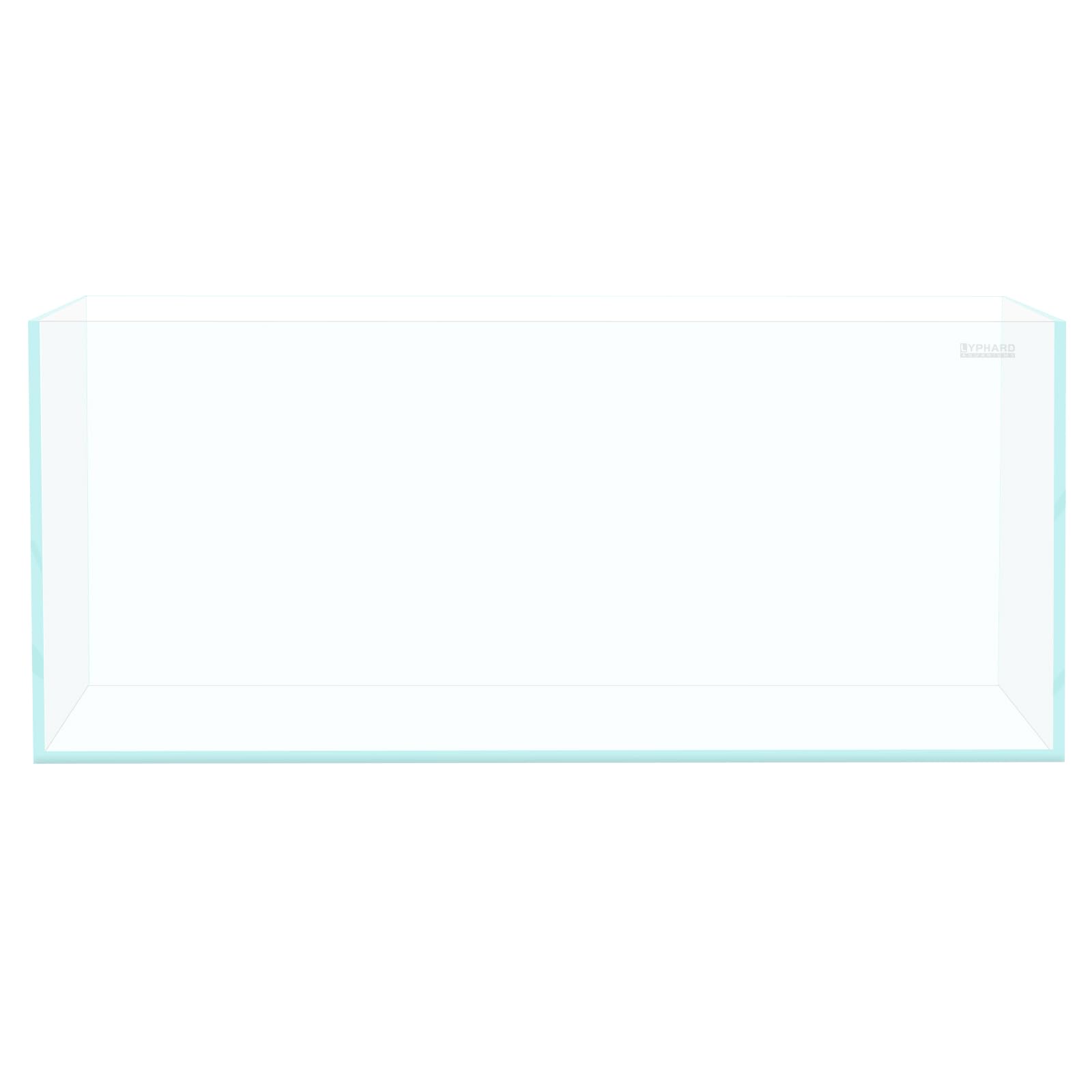 48 Gallon Rimless Aquarium, Ultra Clear Low Iron Long Fish Tank, L35.4×W17.7×H17.7 Glass Thickness 10mm with EVA Foam Leveling Mat