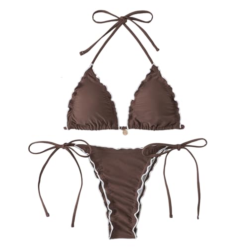 Bikinis Brasileños Contrareembolso Baratos Sexis Aros Moda Asimetricos Dorado Sola Banador El Embarazadas Joven Roja Surfero Elegantes Mastectomía Detras Microbikini Sensuales Delante