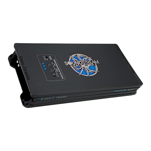 Soundstream Bass Xtreme BXT1.7500D 7500 Watts Max Power, Monoblock Class D Car Subwoofer Amplifier
