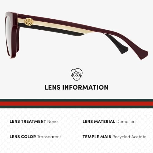 Image of Gucci GG13020 Designer Fashion Eyeglasses: Cat Eye Bold Shape Frame Eyewear with Luxury eSHADES Kit - Embrace Sophistication and Elegance