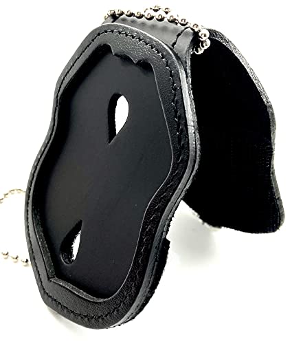 Perfect Fit Shield Wallets Columbus Ohio Police CPD Clip On Leather Badge Holder with Neck Chain (Cut-Out # 238)4