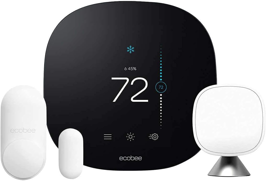 ecobee3 Lite Smart Thermostat with Whole Home Sensors Bundle