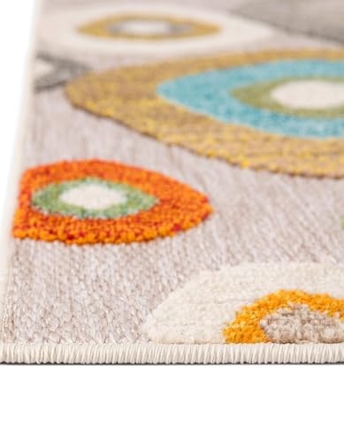 Tapete Rugs.com Outdoor Casablanca 7'10 x 10' Multi Beige miniatura 4