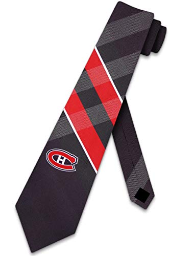 Eagles Wings Canadiens Grid Poly Necktie