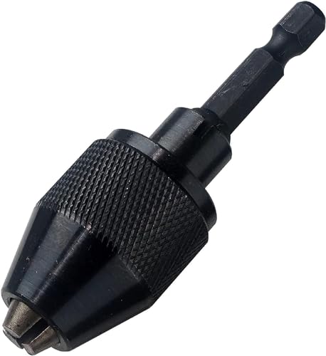 NEIKO 20753A Keyless Drill Chuck for Impact Driver, Chuck Conversion Adapter, 1/4” Hex Shank, Convert Cordless Screwdrivers into Power Drills in Seconds, For Round-Shank Drill Bits, No Keys Needed by NEIKO - Used condition - US$10.71