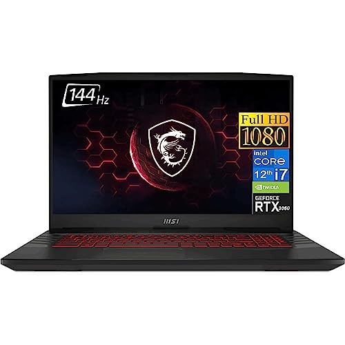 MSI Katana Gaming Laptop 2023 Newest, 15.6" FHD 144Hz Display, 12th Gen Intel Core i7-12700H Processor (14 Core), NVIDIA GeForce RTX 3060, 32GB RAM, 1TB SSD, Backlit Keyboard, Wi-Fi 6, Windows 11 Home