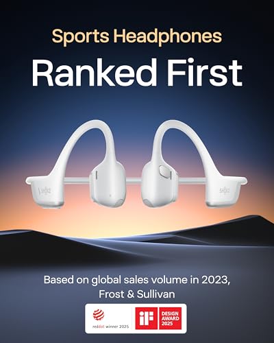 Image of SHOKZ Openrun Pro 2 Mini Bone Conduction Sport Headphones, Open Ear Wireless Earphones With Bluetooth 5.3, Noise Cancelling Mics, IP55 Waterproof, 12H Playtime For Running, USB-C Quick Charge (Silver)