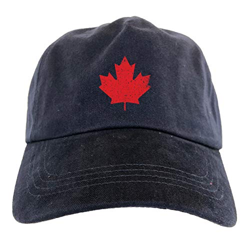 Canadian Maple Leaf - Canada Pride Dad Hat (Navy Blue)
