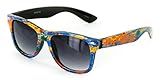 Aloha Eyewear Good Times Colorful Fashion Sunglasses (Paint w/Smoke