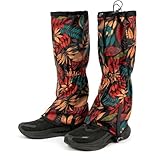 likloks Adjustable Leg Gaiters for Men & Women - Lightweight & Waterproof - Hiking Boots Gators for Snow, Trail, Trekking, Hunting, Climbing, L-XL