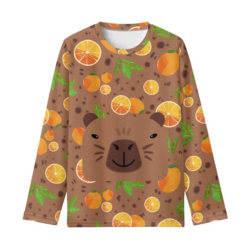 HUIACONG Long Sleeve T Shirt for Boys Girls Crewneck Tee Shirs for Kids