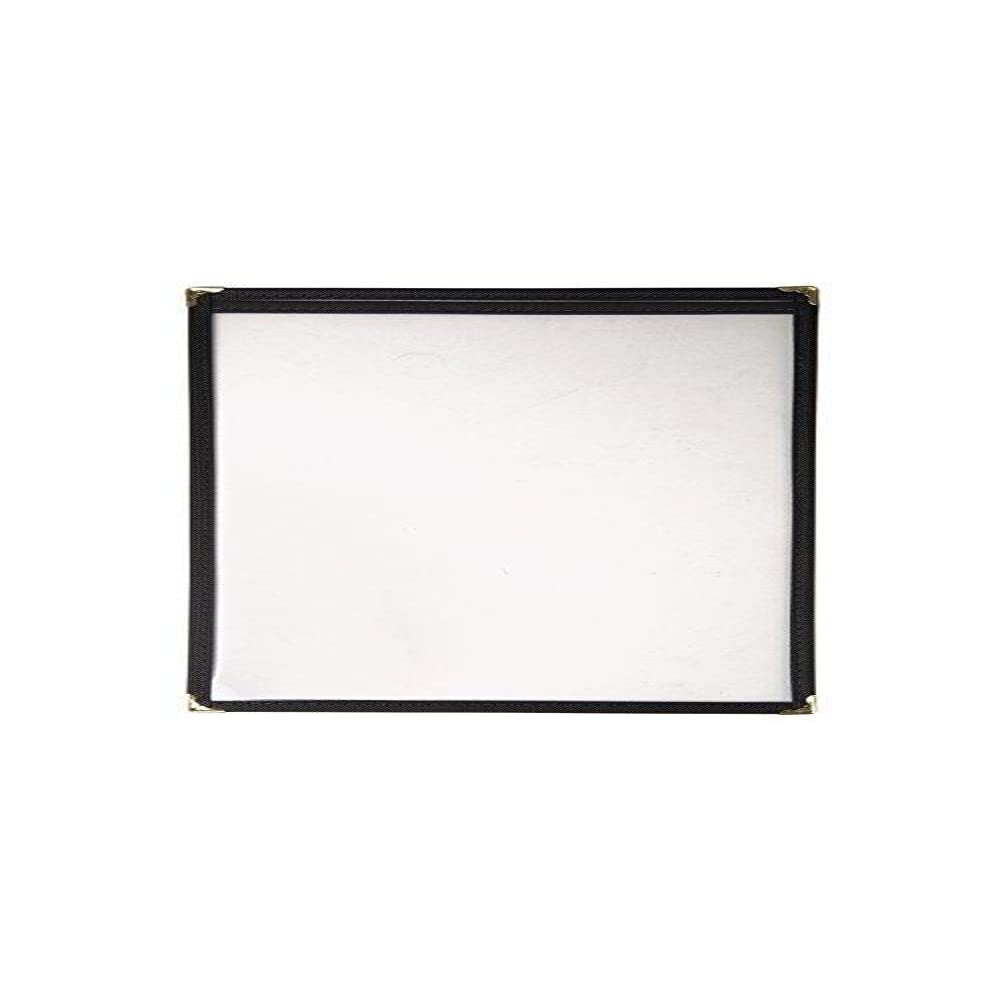 Olympia American Style Menu Holder Two Card Black A4