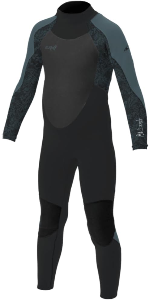 O'NEILL 2026 Junior Epic 4/3mm Back Zip Wetsuit - Tempered Steel/Shaded Island Sky/Shade