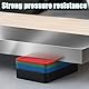 Mbsomnus 48 Stück Unterlegplatten Kunststoff 60x40 mm Abstandshalter Kunststoff Mehrfarbige Verglasungsklötze 2mm/3mm/5mm/10mm Ausgleichsplättchen für Terrassen Decken Glasfassaden Türen Fenster