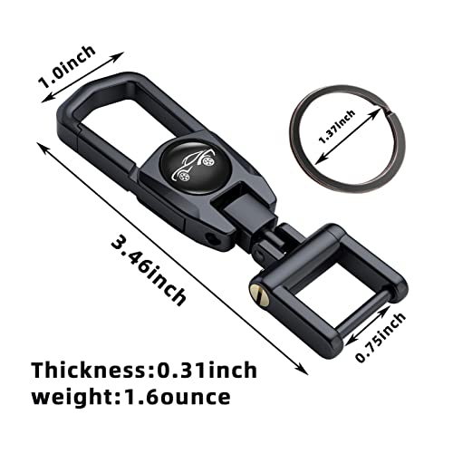 Juedarli Metal Car Fob Keychain,Heavy Duty Key Chain With 2 Detachable Key Rings,Car Key Holder For Keychains Accessories Men And Women #TOP7