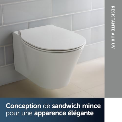 Abattant WC Ideal Standard Concept Air original blanc slim E080901