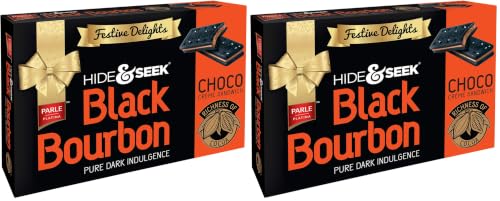 Image of Parle Platina Hide & Seek Black Bourbon Choco, 300 /270 g (Weight May Varies) (Pack of 2)