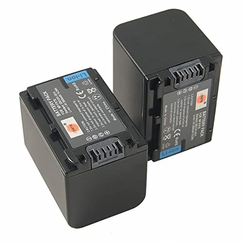 DSTE 2-Pacco Ricambio Batteria Compatibile per Sony NP-FV70 DCR-SR15 SR21 SR68 SR88 SX15 SX21 SX44 SX45 SX63 SX65 SX83 SX85 FDR-AX100 HDR-CX105 CX110 CX115 CX130 CX150 CX155 CX160 CX190 CX200 CX210 CX220 CX230 CX260V CX290