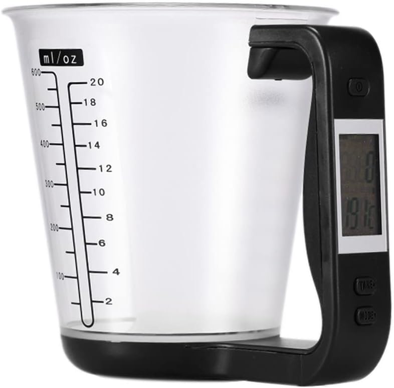 JSEIAJB Electronic Measuring Cup Kitchen Scales With LCD Display Digital Beaker HostTemperature Measurement Cups(D)