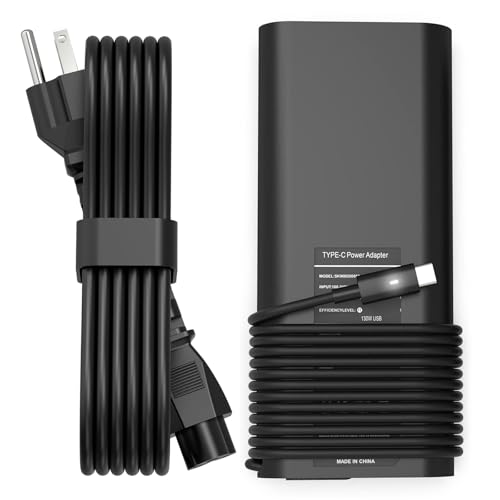 PIOEVTKA 130W USB C Type C Adapter Laptop Charger Compatible with Dell XPS 15 2in1 9575 Precision 5530 2in1 5550 5750 3560 3550 3551 Latitude 7410 7310 7210 9410 9510 9575 5420 5520 5510 Power Cord