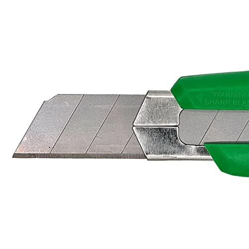 Cuttermesser Universalmesser mit Metallschiene und 2 Ersatzklingen 18mm - 24er-Pack