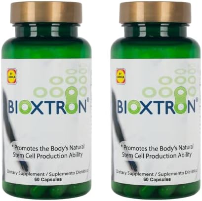 Bioxtron Natural AFA Stem Cell Supplement-60 Capsules (Pack of 2) - Regenerate Tissue and Cells - Joint Pain - Muscle Pain - Fatigue