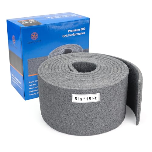 QZATTCAEN Gray Ultra Fine Scuff Pads, Scuffing, Scouring Pad, Sanding, Paint Primer Prep Scratch - Surface Preparation Pad Car Auto Body Woodworking 7448-Premium, 5 Inches*15 Feet