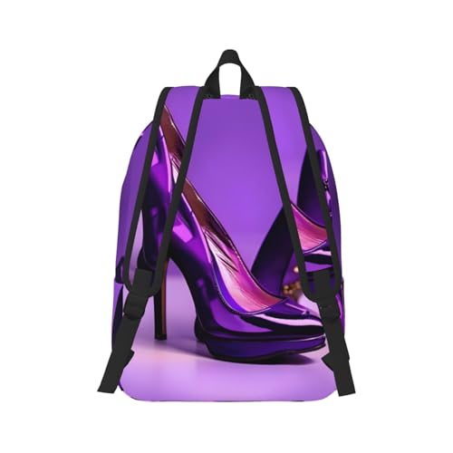 Sac à dos pour le week-end violet imprimé mode voyage et infirmière - 3