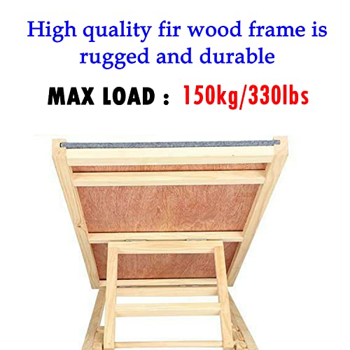 ASHL Dog Ramps for Large Dogs Non-Slip with Carpet, 2-Step Adjustable Height - 11.8 to 15.7in, Max Load 150kg/330lb - Image 4