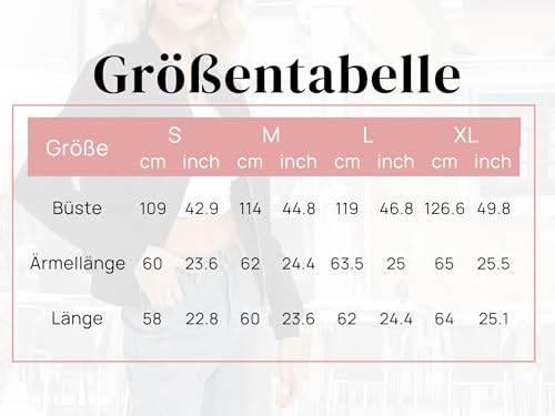 Oyamiki Jacke Damen Klassisch Frühling Herbst Übergangsjacke Schwarz Langarm Kurz Bomberjacke Leichte Dünne Jacken Seitentaschen M