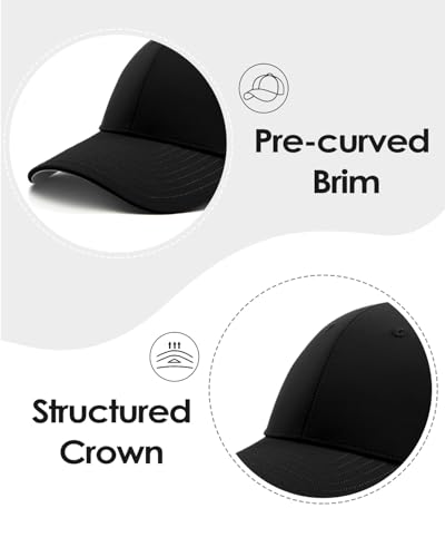 Image of Zylioo Oversize XXL Baseball Mesh Cap,Extra Large Laser Cut Cap,L M S Trucker Hat,Quick Dry Summer Cooling Golf Cap