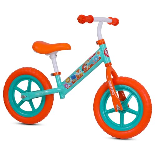Magic srl Balance Bike Bicicleta de Equilibrio Fisher Price, Verde/Naranja, S