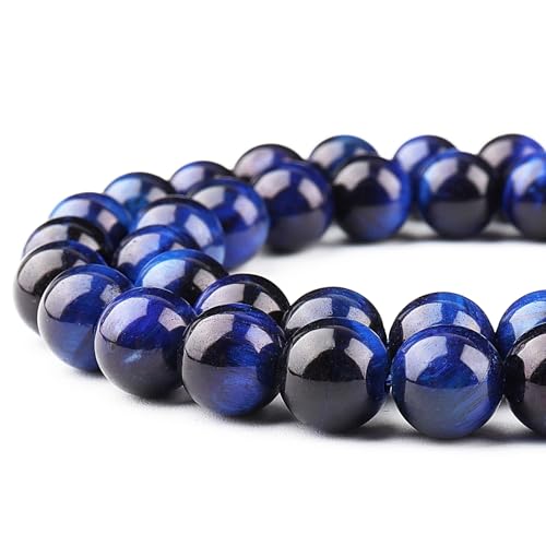 DIQIO Lapislazuli-Tigeraugen Perlen 8 mm (44-47 Stück)
