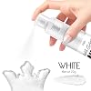 Edible Glitter Spray - 22g Edible Luster Dust Metallic Food Grade Glitter for Drinks, Cake Decorating, Baking - Edible Food Coloring Powder Shimmer Glitter for Cocktail, Icing, Candy (White)