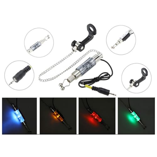 Indicadores de picaduras de pesca LED con colgador de cadena 3