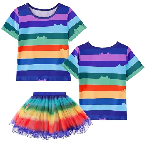 Vestido Tutu Arcoíris para Niñas con Diadema y Bolsa miniatura 3