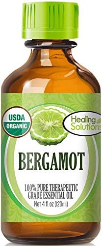 Healing Solutions Organic 120ml Oils - Bergamot Essential Oil - 4 Fluid Ounces